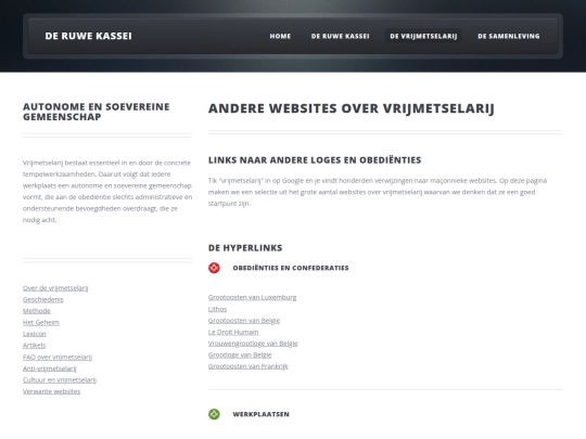 html/devrijmetselarij/verwanteWebsiteVrijmetselarij screenshot