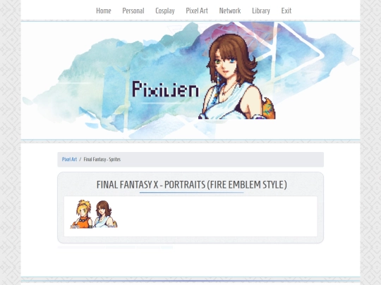 pixelart-final-fantasy-x-potraits screenshot