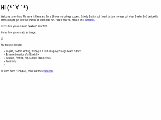 index screenshot