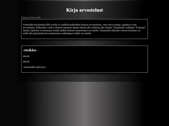 kirjahomma screenshot