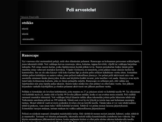 peliarvostelut screenshot