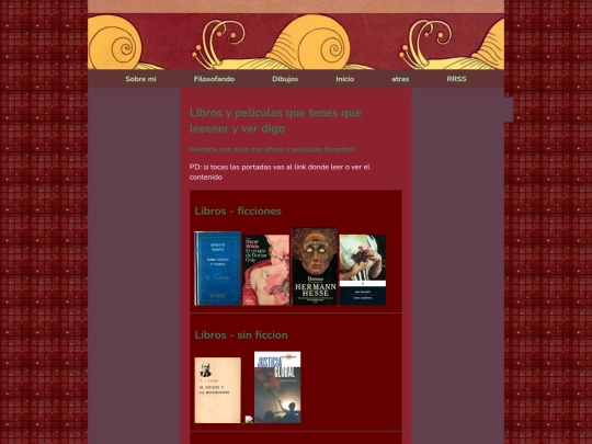 Pestañas/recomendaciones/consumocultural screenshot