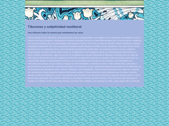 escritos/Tiburones screenshot