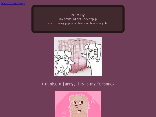 webpages/aboutme screenshot