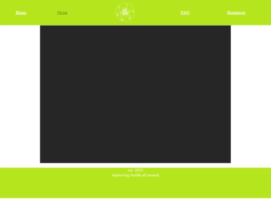 menu screenshot