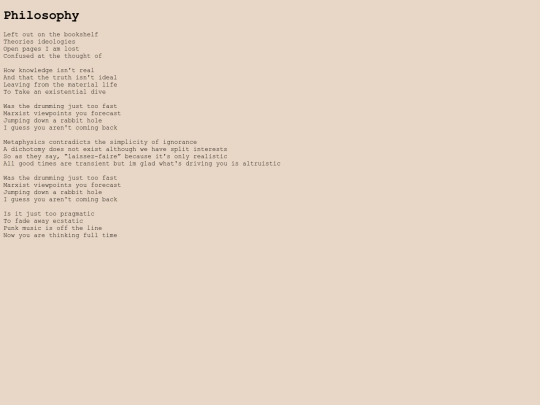 philosophy screenshot