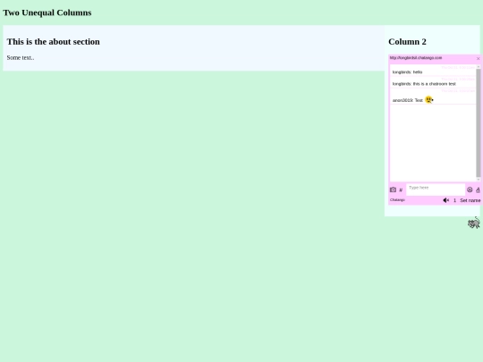 testpage screenshot