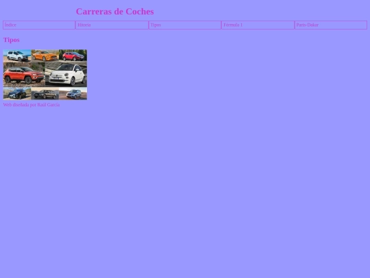 Coches/tipos screenshot