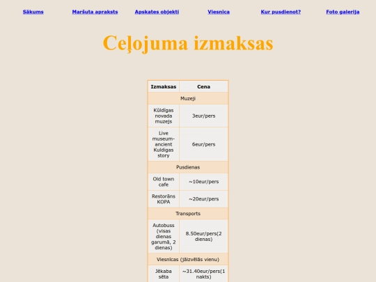 ekskursija/izmaksas screenshot