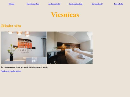 ekskursija/viesnica screenshot