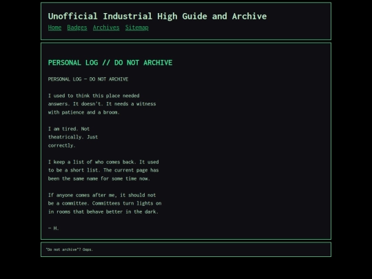 personal-log-do-not-archive screenshot