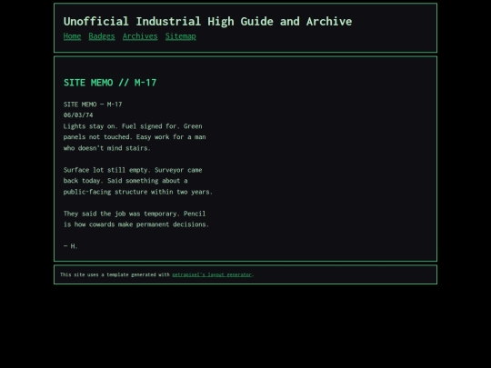 site-memo-m-17 screenshot
