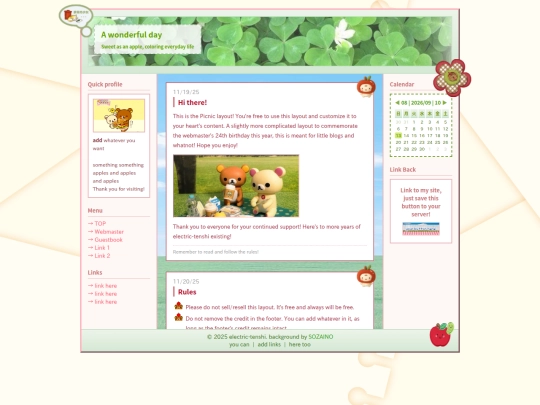index screenshot