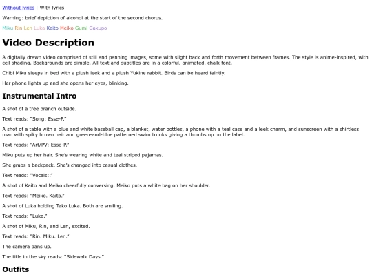 sidewalk_days-video_description-lyrics screenshot
