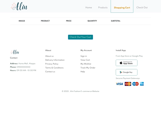 shopping-cart screenshot