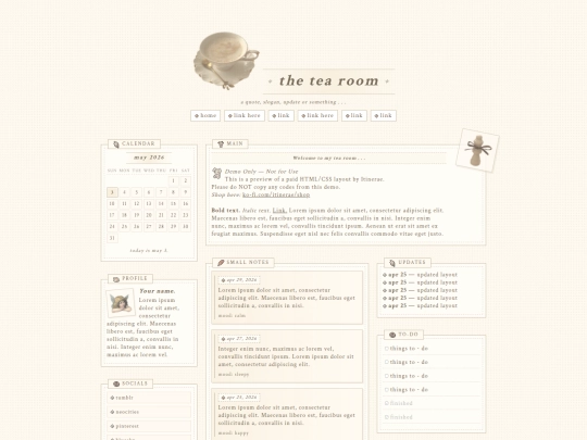 premium/demo/thetearoom screenshot