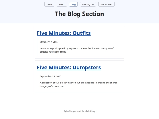 blog screenshot