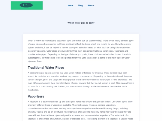 blog/which-water-pipe-is-best screenshot