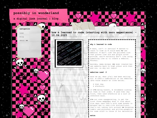 Pages/blog screenshot