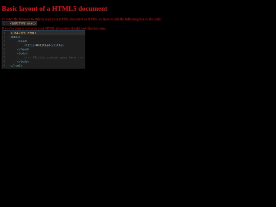 HTML5Examples/basichtml5layout screenshot