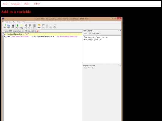 basic256tutorials/examples/lesson-0065-add-to-a-variable screenshot
