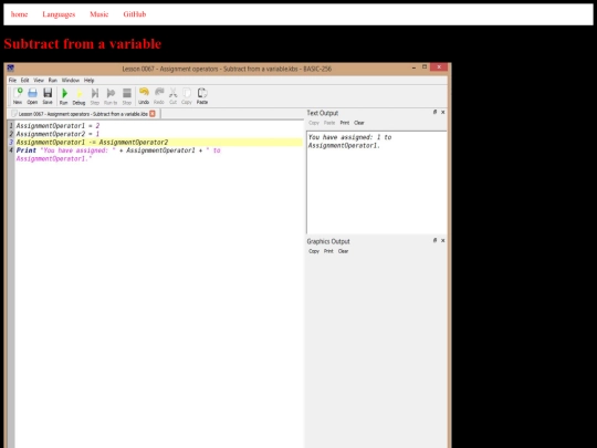 basic256tutorials/examples/lesson-0067-subtract-from-a-variable screenshot