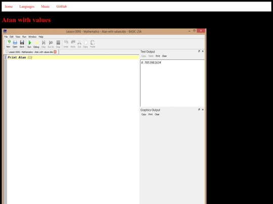 basic256tutorials/examples/lesson-0095-mathematics-atan-with-values screenshot