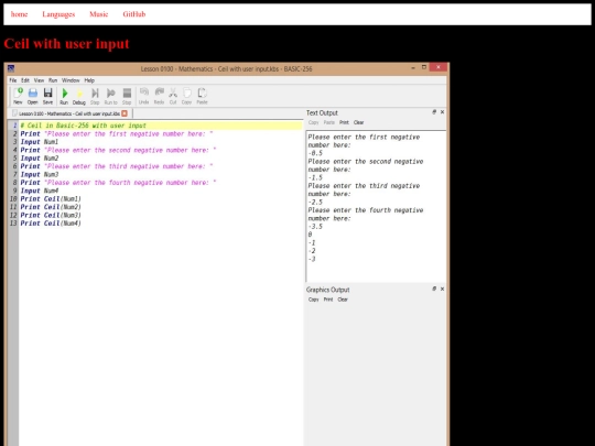 basic256tutorials/examples/lesson-0100-mathematics-ceil-with-user-input screenshot