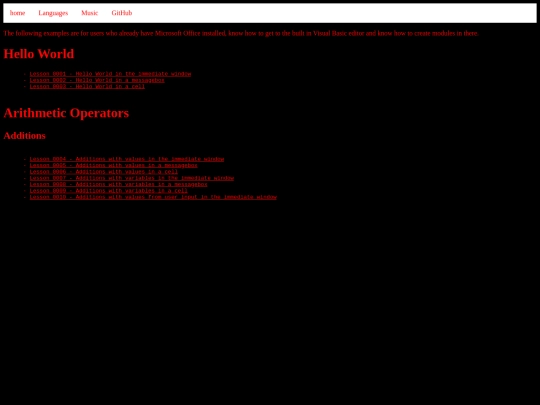 excelvbatutorials/examples/excelvbaexamples screenshot