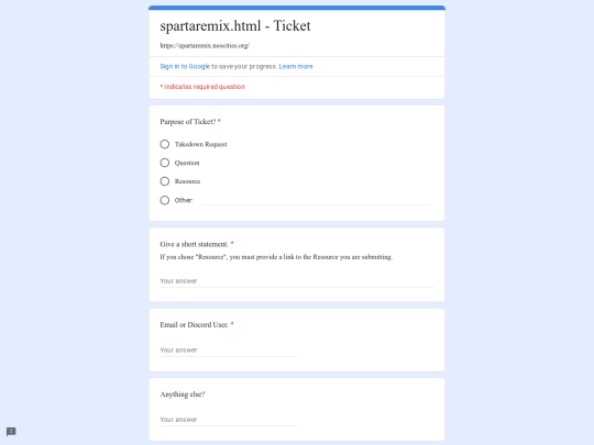form screenshot