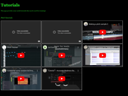 tutorials screenshot