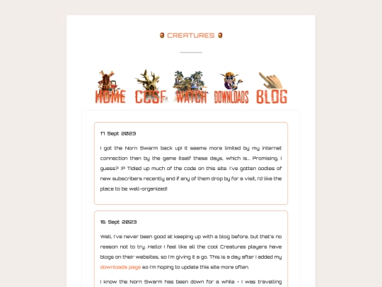 blog screenshot
