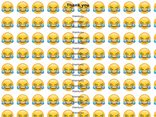 thankyou screenshot