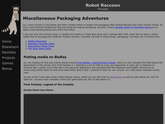 projects/packaging screenshot