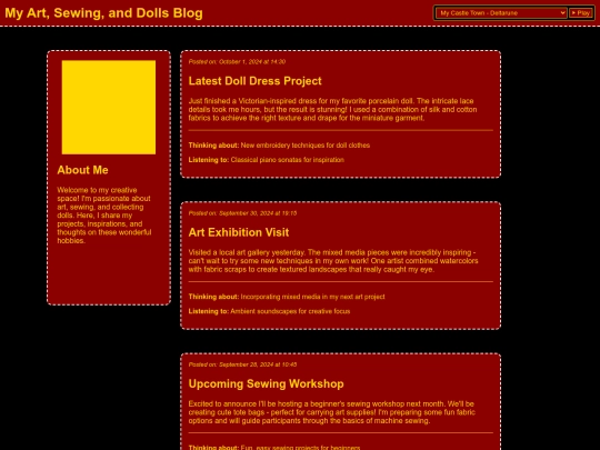 sixtine/blog screenshot