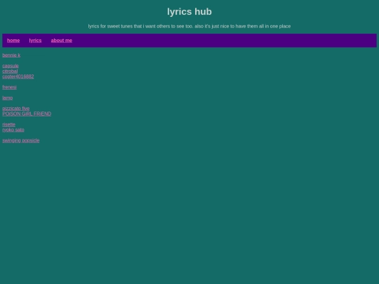 lyrics screenshot