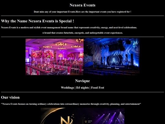 Event/NEX screenshot