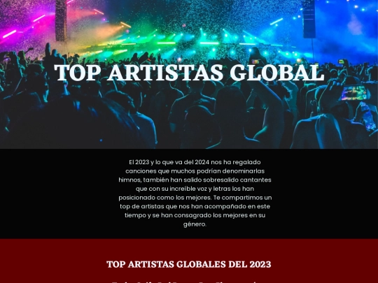 Top música /INDEX screenshot