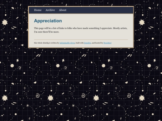 appreciation screenshot