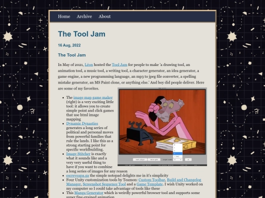 posts/2022-08-16-The-Tool-Jam screenshot