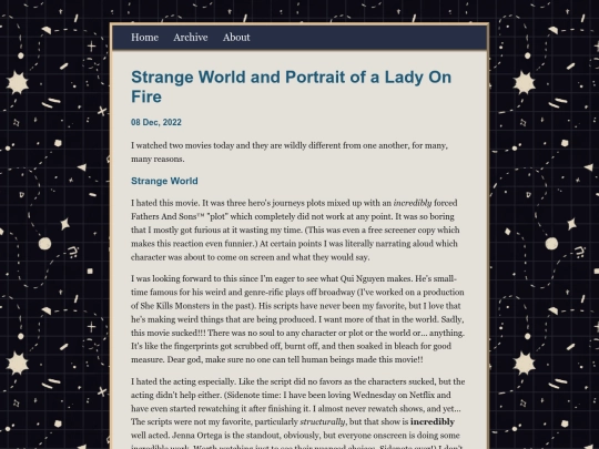 posts/2022-12-08-Strange-World-and-Portrait-of-a-Lady-On-Fire screenshot