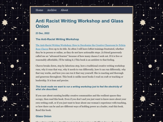 posts/2022-12-23-Anti-Racist-Writing-Workshop-and-Glass-Onion screenshot