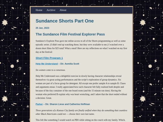 posts/2023-01-25-Sundance-Shorts-Part-One screenshot