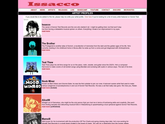 artists screenshot