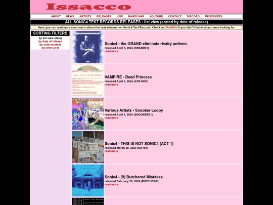 releases screenshot