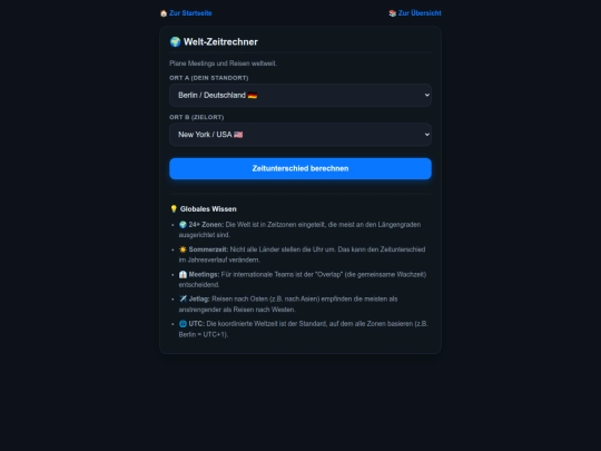 Weltrechner screenshot