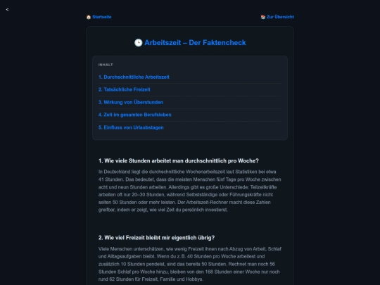 Zeit thema/ThemaArbeitszeit screenshot