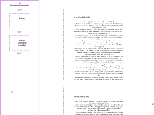 diary screenshot