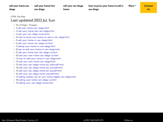 sitemap screenshot