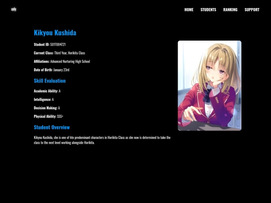 students/kushida screenshot
